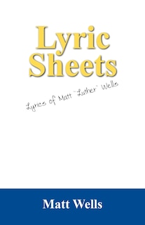 Front cover_Lyric Sheets