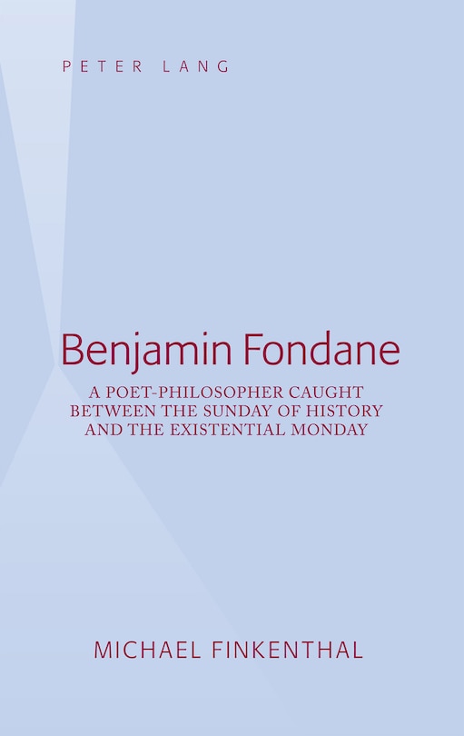 Front cover_Benjamin Fondane