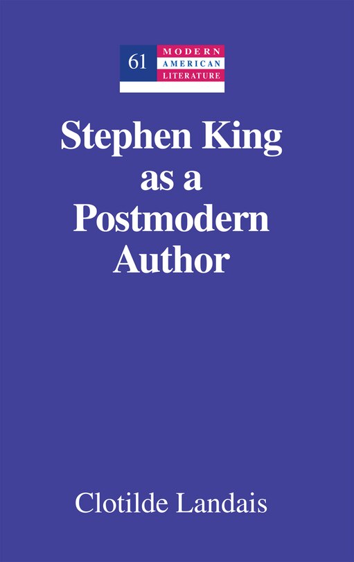 Front cover_Stephen King as a Postmodern Author