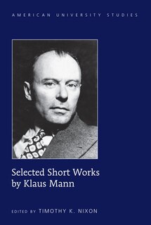 Front cover_Selected Short Works by Klaus Mann