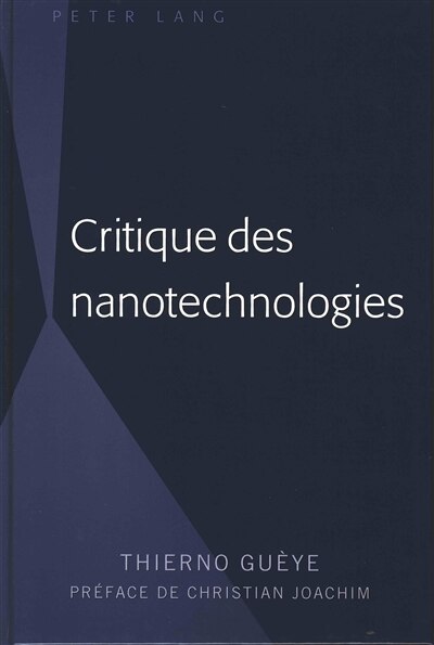 Couverture_Critique Des Nanotechnologies