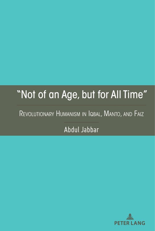Front cover_“Not of an Age, but for All Time”