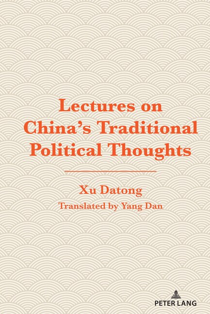 Couverture_Lectures on China's Traditional Political Thoughts