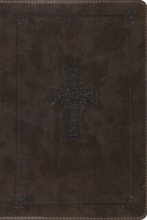Esv Study Bible, Personal Size (trutone, Olive, Celtic Cross Design)