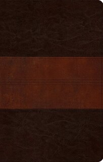 Esv Ultrathin Bible (trutone, Deep Brown/tan, Trail Design)
