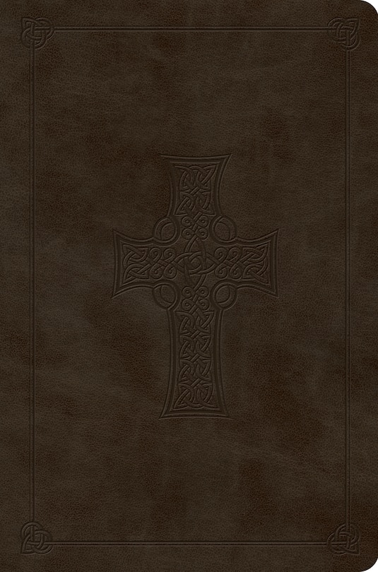 Couverture_Esv Value Compact Bible (trutone, Olive, Celtic Cross Design)