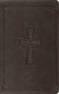 Front cover_Esv Value Thinline Bible (trutone, Charcoal, Celtic Cross Design)