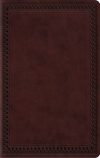 Front cover_Esv Large Print Value Thinline Bible (trutone, Mahogany, Border Design)