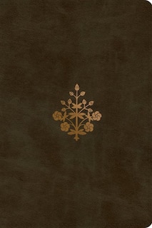 Front cover_Esv Large Print Bible (trutone, Olive, Branch Design)
