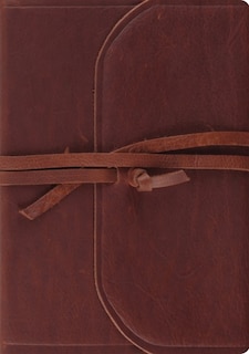 Couverture_Esv Journaling Bible, Interleaved Edition (brown, Flap With Strap)