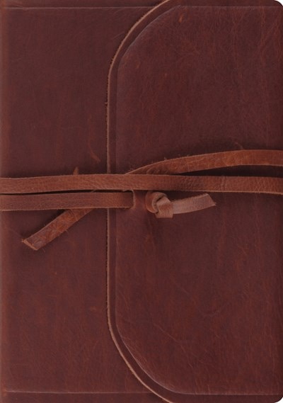 Couverture_Esv Journaling Bible, Interleaved Edition (brown, Flap With Strap)