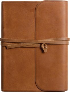 Front cover_Esv Single Column Journaling Bible, Large Print (brown, Flap With Strap)
