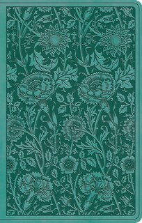 Esv Premium Gift Bible (trutone, Teal, Floral Design)