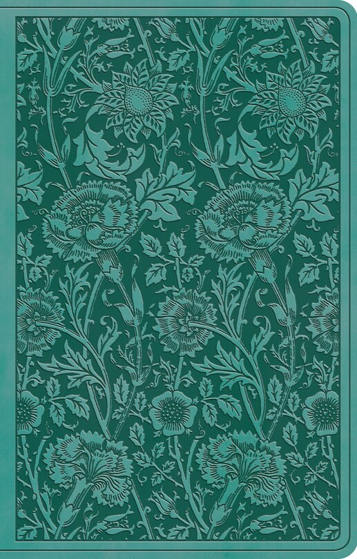 Esv Premium Gift Bible (trutone, Teal, Floral Design)