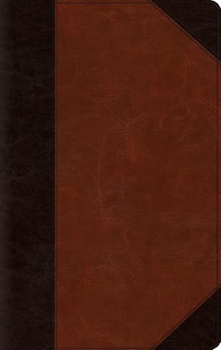 Couverture_Esv Large Print Thinline Bible (trutone, Brown/cordovan, Portfolio Design)
