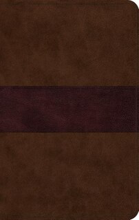 Esv Large Print Thinline Bible (trutone, Chocolate/plum, Trail Design)