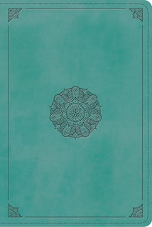 Front cover_Esv Study Bible, Personal Size (trutone, Turquoise, Emblem Design)