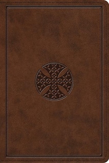 Esv Study Bible, Personal Size (trutone, Brown, Mosaic Cross Design)
