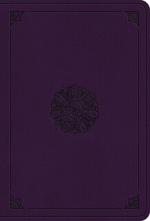 Esv Value Large Print Compact Bible (trutone, Lavender, Emblem Design)