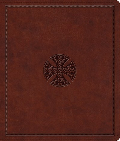 Couverture_Esv Journaling Bible (trutone, Brown, Mosaic Cross Design)
