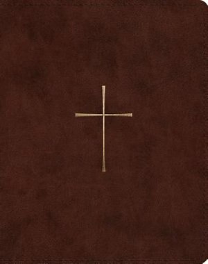 Front cover_Esv Single Column Journaling Bible (trutone, Brown, Cross Design)