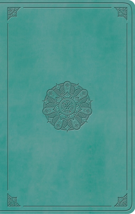 Couverture_Esv Large Print Value Thinline Bible (trutone, Turquoise, Emblem Design)