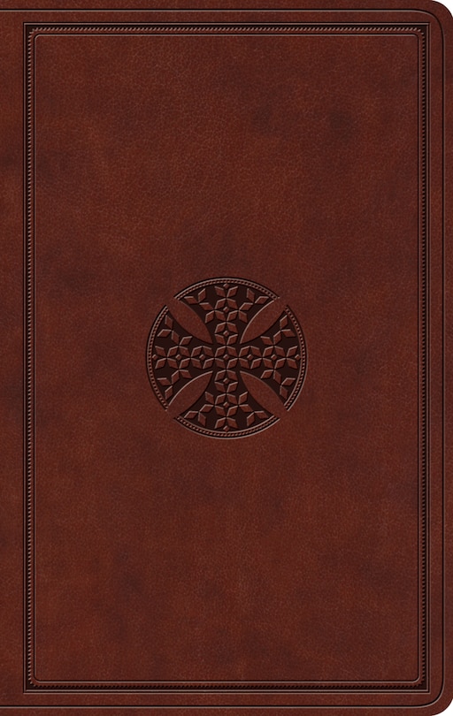 Couverture_Esv Value Thinline Bible (trutone, Brown, Mosaic Cross Design)