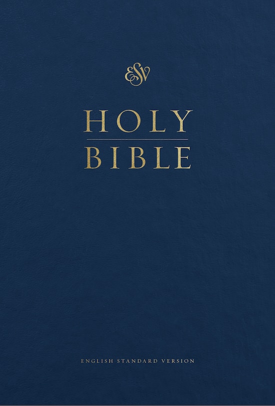 Front cover_Esv Pew And Worship Bible, Large Print (blue)
