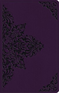 Couverture_Esv Large Print Value Thinline Bible (trutone, Lavender, Filigree Design)