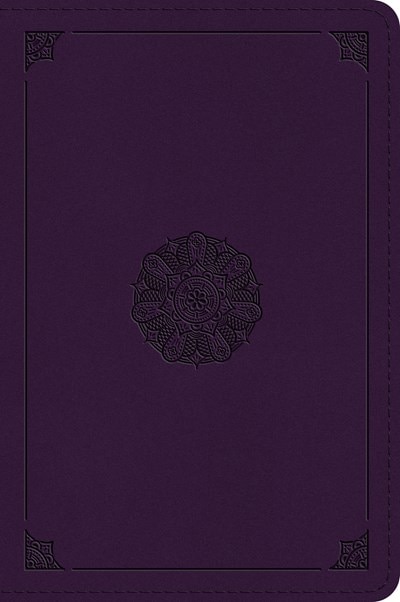 Front cover_Esv Large Print Bible (trutone, Lavender, Emblem Design)