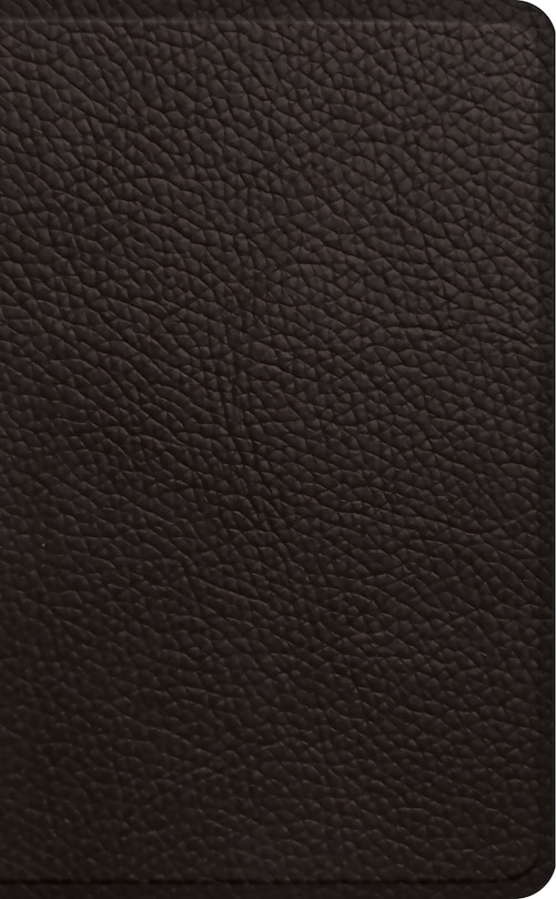 Front cover_Esv Pocket Bible (buffalo Leather, Deep Brown)