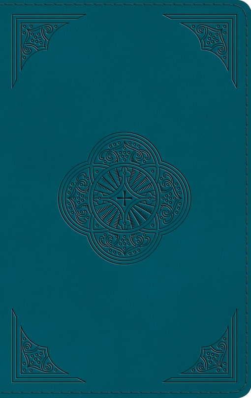 Couverture_Esv Thinline Bible (trutone, Deep Teal, Rotunda Design)