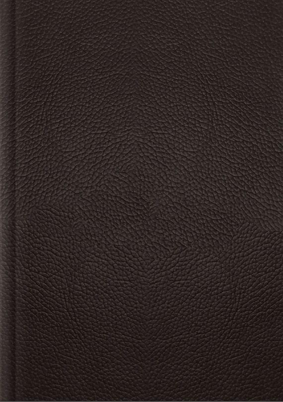Couverture_Esv Single Column Journaling Bible, Large Print (buffalo Leather, Deep Brown)
