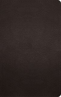 Esv Large Print Personal Size Bible (buffalo Leather, Deep Brown)