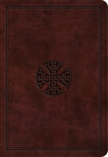 ESV Large Print Bible (TruTone, Mahogany, Mosaic Cross Design)