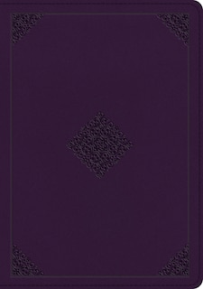 Front cover_ESV Single Column Journaling Bible, Large Print (TruTone, Lavender, Ornament Design)