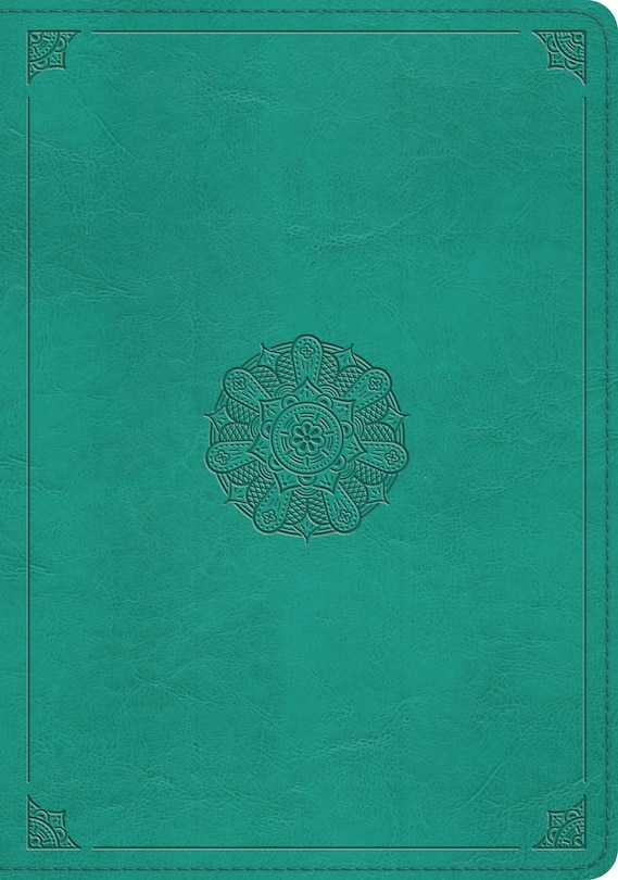 Front cover_ESV Study Bible (TruTone, Turquoise, Emblem Design)