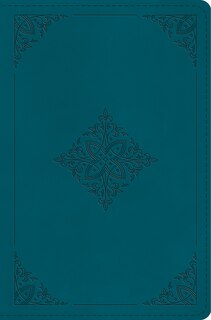 Couverture_ESV Compact Bible (TruTone, Deep Teal, Fleur-de-lis Design)