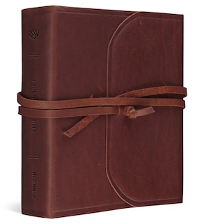 Front cover_ESV Journaling Bible (Brown, Flap with Strap)