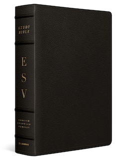 Front cover_ESV Study Bible, Large Print (Buffalo Leather, Deep Brown)