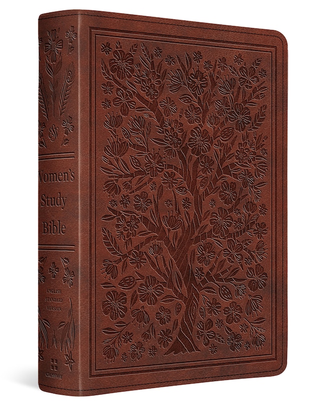 Front cover_ESV Women's Study Bible (TruTone, Chestnut, Almond Tree Design)