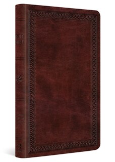 Couverture_ESV Thinline Bible (TruTone, Mahogany, Border Design)