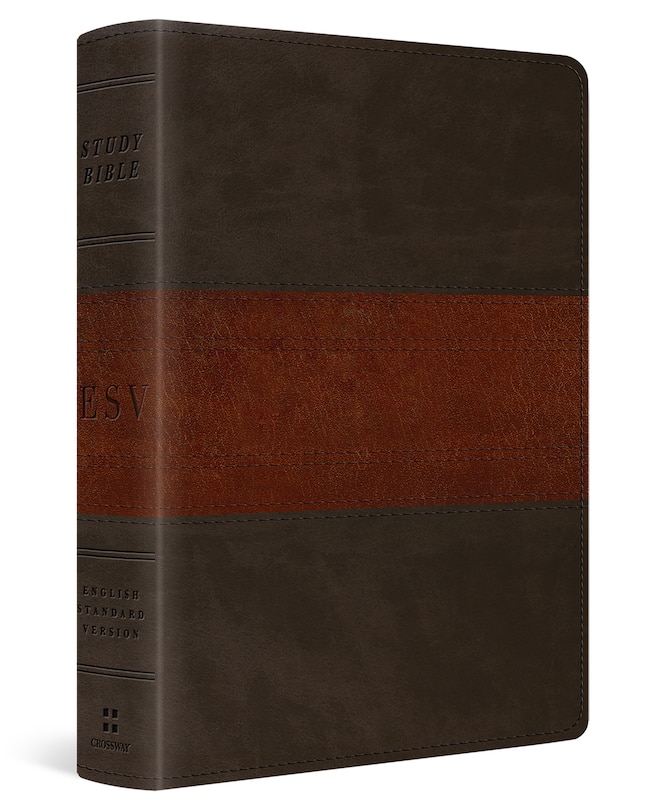 Couverture_ESV Study Bible, Personal Size (TruTone, Forest/Tan, Trail Design)