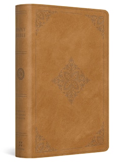 Couverture_ESV Large Print Bible (Trutone, Nubuck Caramel, Fleur-De-Lis Design)