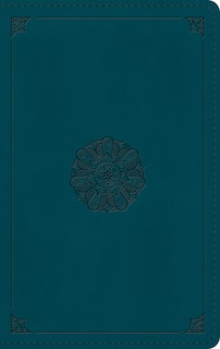 Couverture_ESV Large Print Personal Size Bible, Red Letter (Trutone, Deep Teal, Emblem Design)