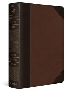 Front cover_ESV Archaeology Study Bible (TruTone, Brown/Walnut, Portfolio Design)