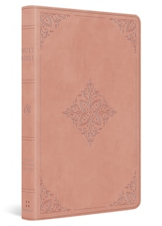Couverture_ESV Large Print Value Thinline Bible (Trutone, Blush Rose, Fleur-De-Lis Design)