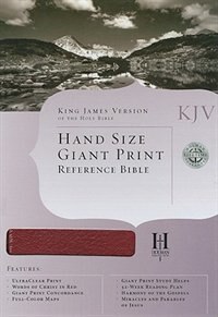 Front cover_KJV HAND SIZE GIANT PRINT PERSONALREF BIBLE - BURG GEN LEATHER INDEX