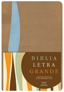Rvc Hand Size Giant Print Tan/Blue Simulated Leather (Indexed)