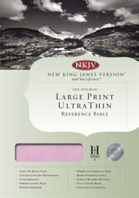 Couverture_Nkjv Large Print Ultrathin Reference Bible - Pink/brown Simulated Leather (indexed)
